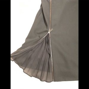 Etcetera skirt with pleated chiffon insert.